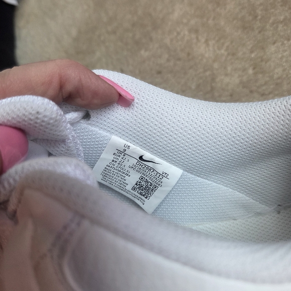 Size 9 M/10W- Nike Court Vision Next Nature Low White/White/Light Smoke Grey - Picture 7 of 7